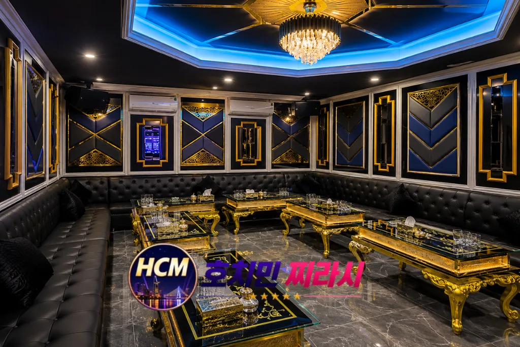 호치민 더원 가라오케 룸 조명입니다.